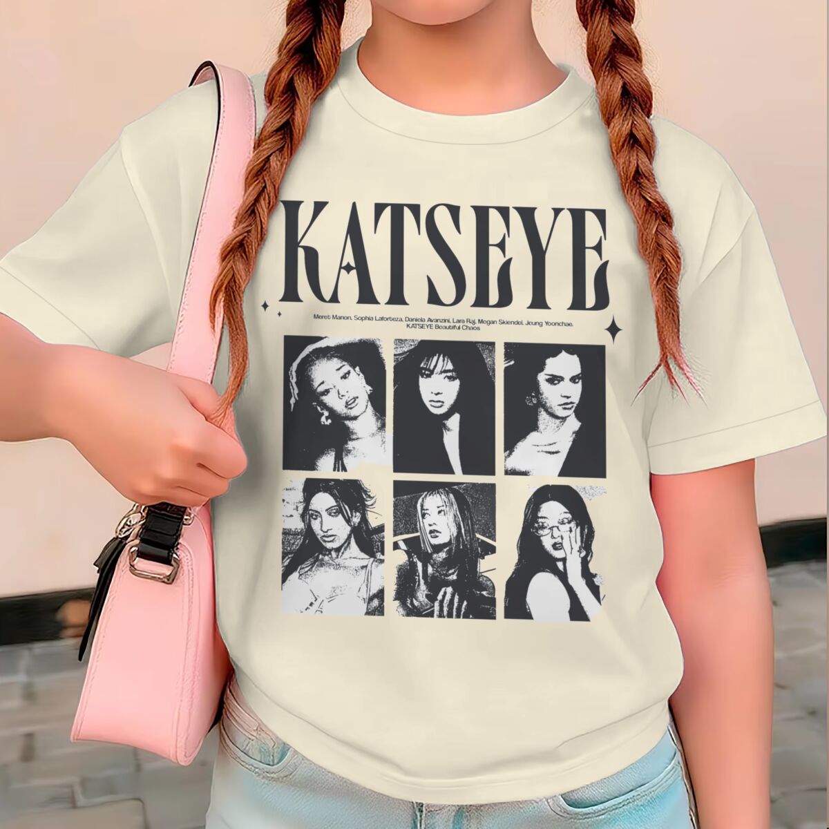Summer Clothing Baby Girl - Atasan Musim Panas Gambar Cetak KATSEYE