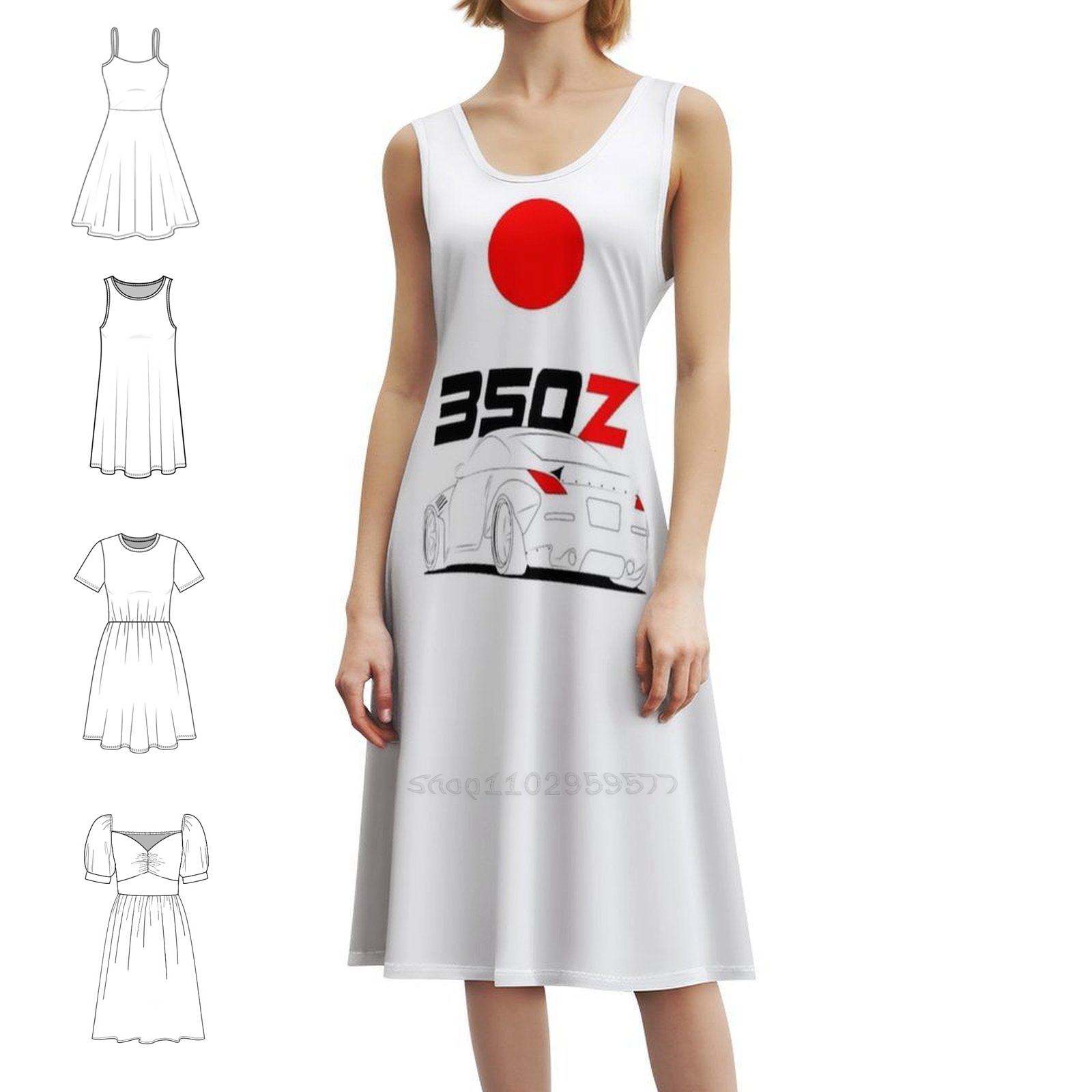 Summer Clothing Wear - Gaun Gaya Korea 350Z untuk Wanita