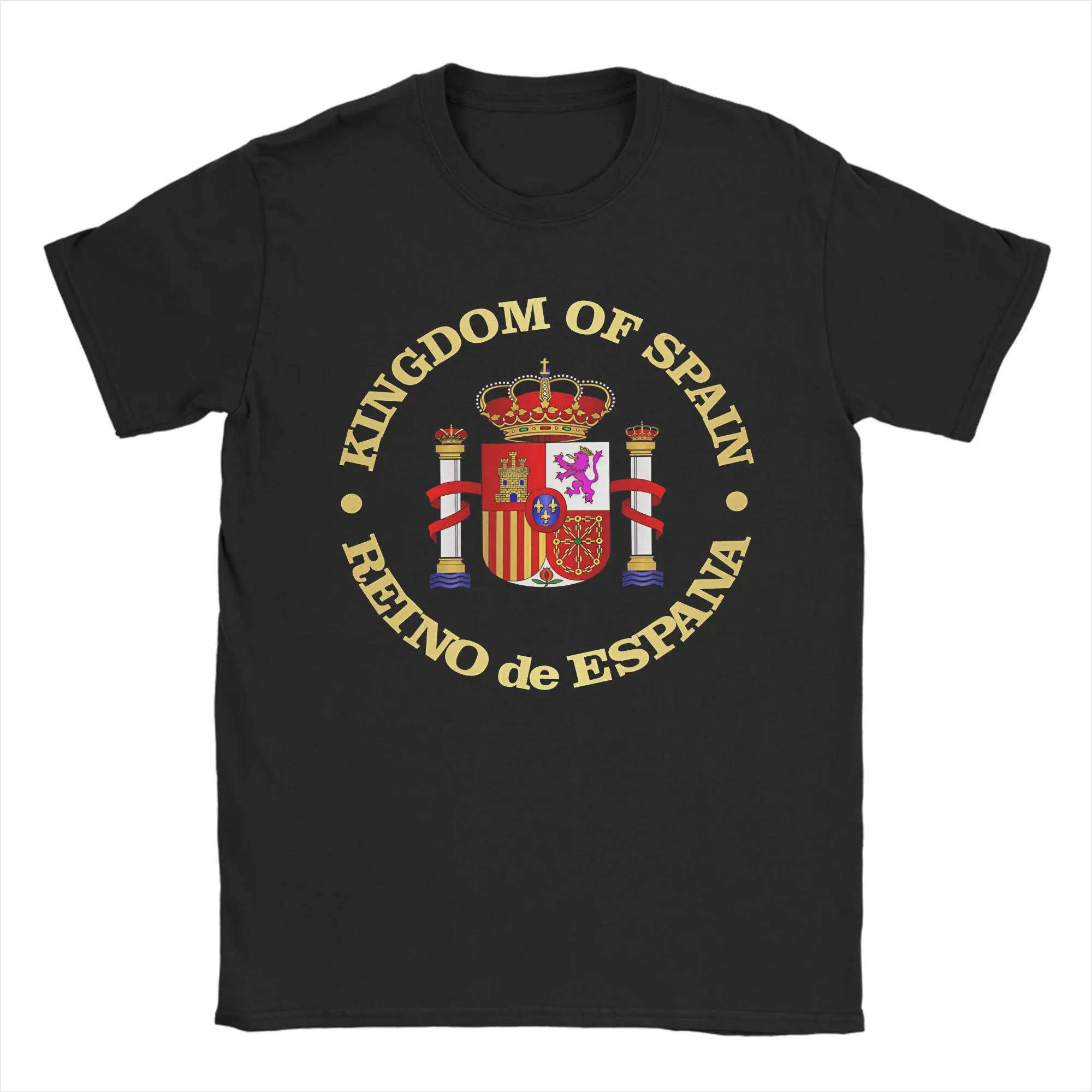 Summer Clothing Ideas - Kaus Lambang Spanyol Kaus Vintage Katun
