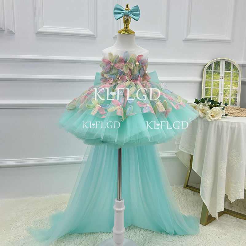 Summer Clothing Baby Girl - KLFLGD Gaun Bunga Elegan Warna Biru