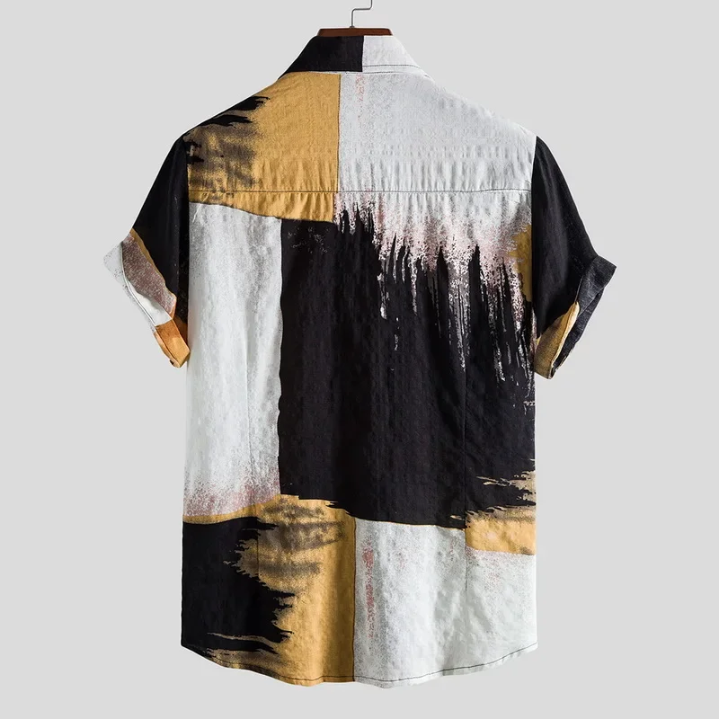Atasan Pria Motif Kotak-kotak  - Summer Clothing Resort ulasan dan harga