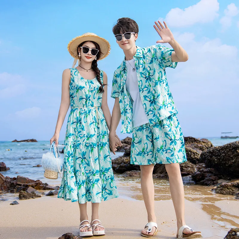 Set pakaian pantai pasangan or - Summer Clothing Resort ulasan dan harga