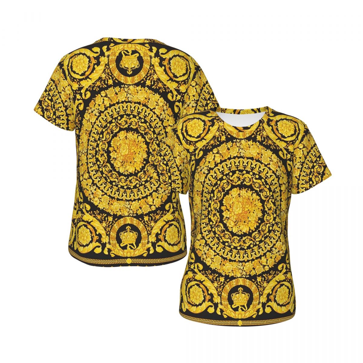 Kaus Barok Medali Emas Dekorat - Summer Clothing For 70 Year Old Woman ulasan dan harga