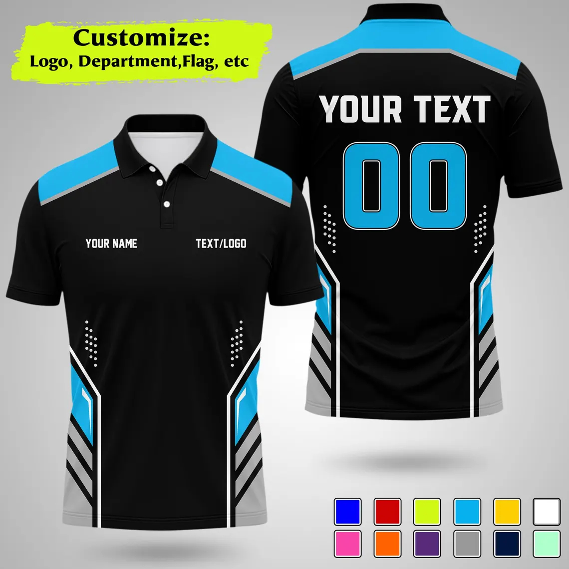 Kaos Polo Tim Personalisasi Ba - Summer Clothing Logo ulasan dan harga