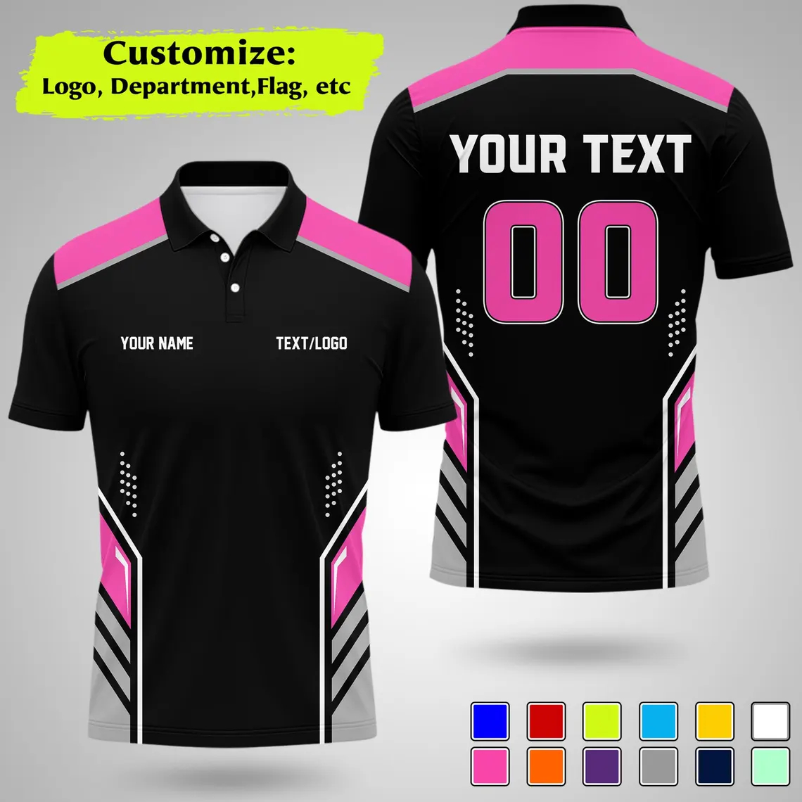 Kaos Polo Tim Personalisasi Ba - Summer Clothing Logo ulasan dan harga