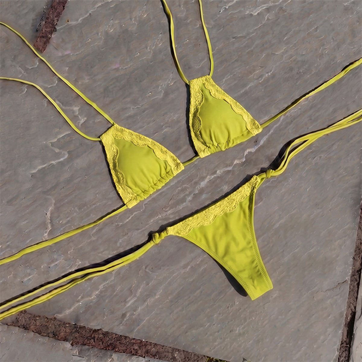 Bikini Seksi 3Pcs, Bandeau Biq - Swim Cover Up Mesh ulasan dan harga