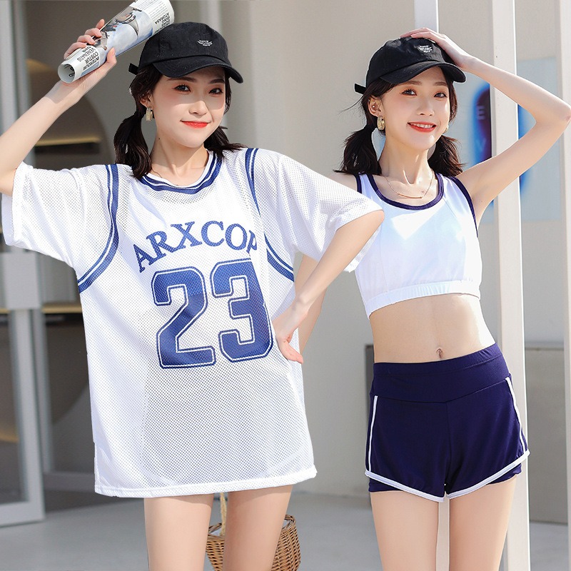 Setelan Renang Wanita 3 Potong - Swim Cover Up Mesh ulasan dan harga