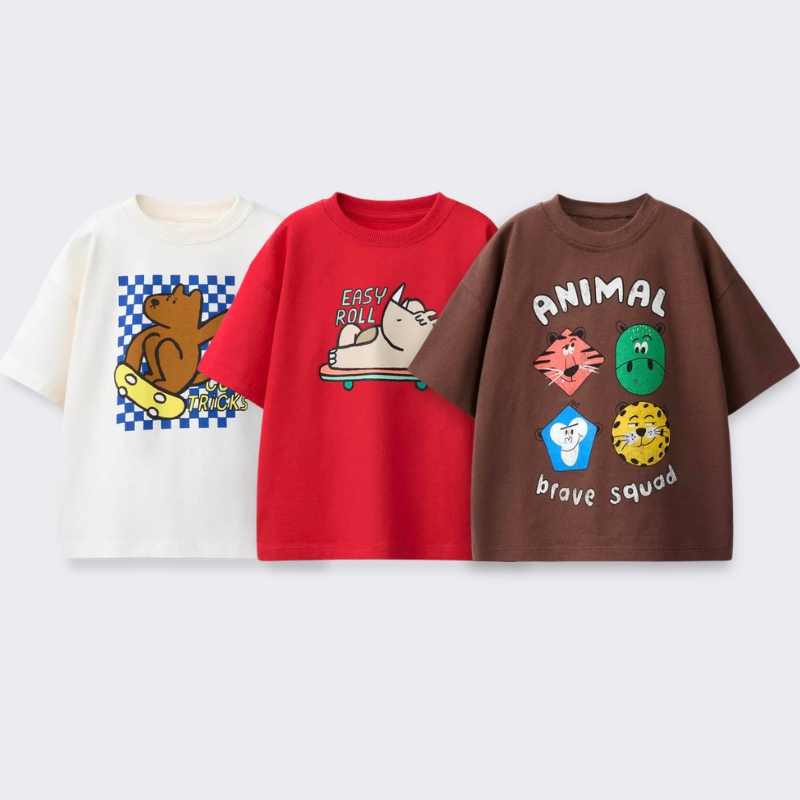 Kaus Kartun Cetak untuk Pakaia - Summer Clothing Baby Girl ulasan dan harga