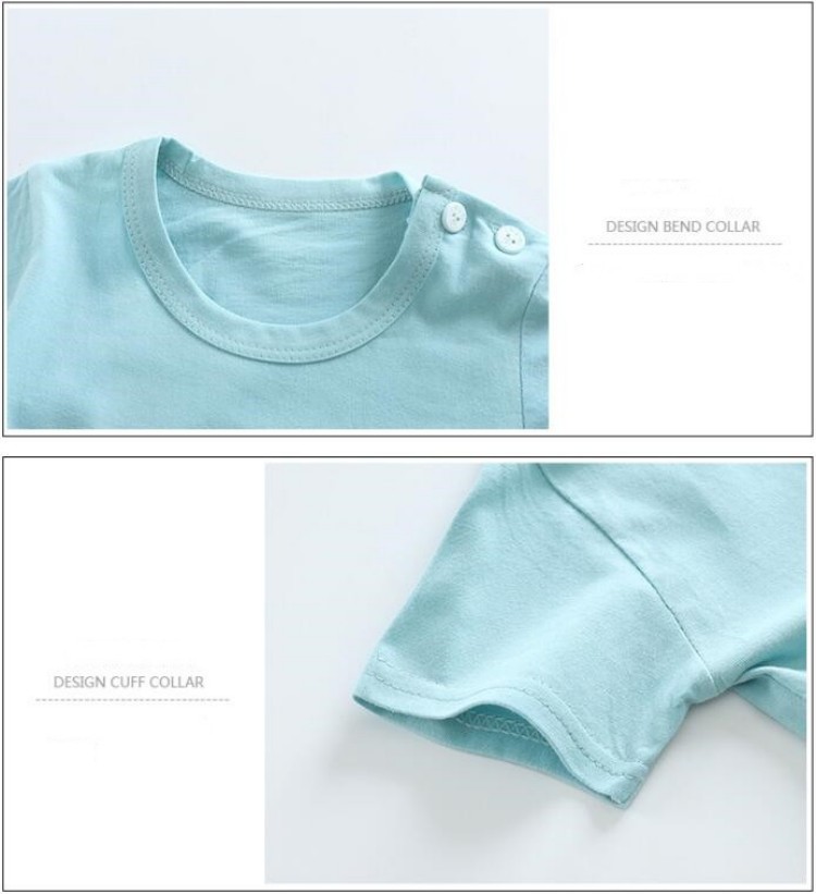Kaus Katun + Celana Pendek Set - Summer Clothing Baby Girl ulasan dan harga