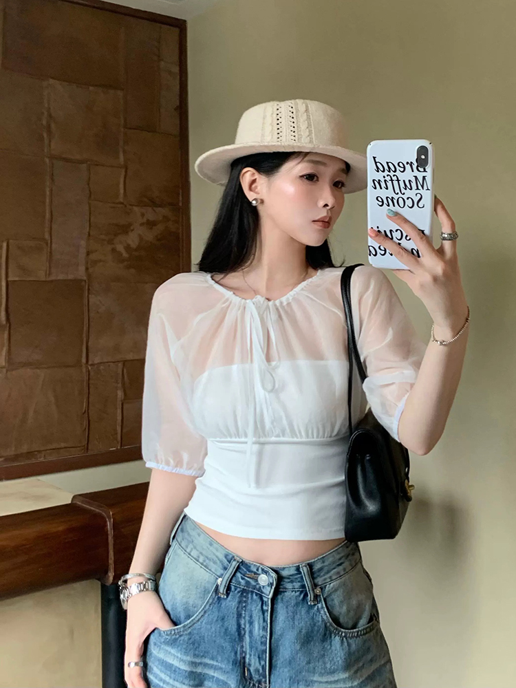 Atasan Berpanel Sutra Mulberry - Summer Clothing Tops ulasan dan harga
