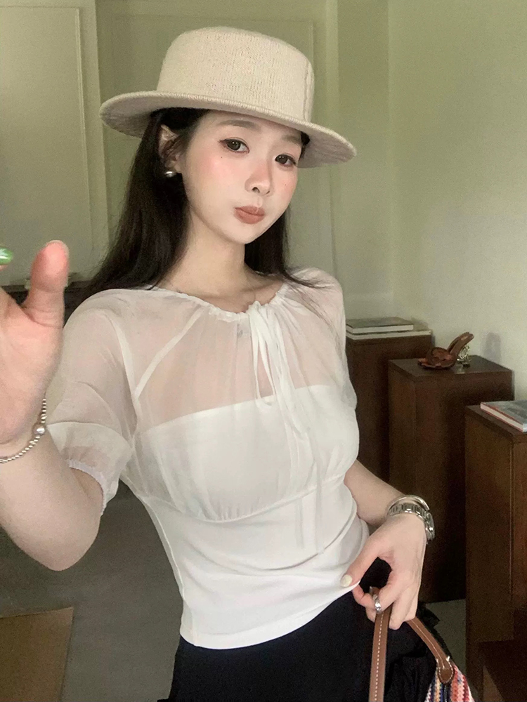 Atasan Berpanel Sutra Mulberry - Summer Clothing Tops ulasan dan harga