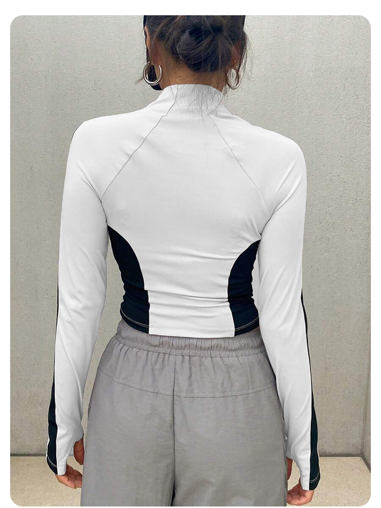Pakaian Yoga Jaket Kerah Berdi - Summer Clothing For Women ulasan dan harga
