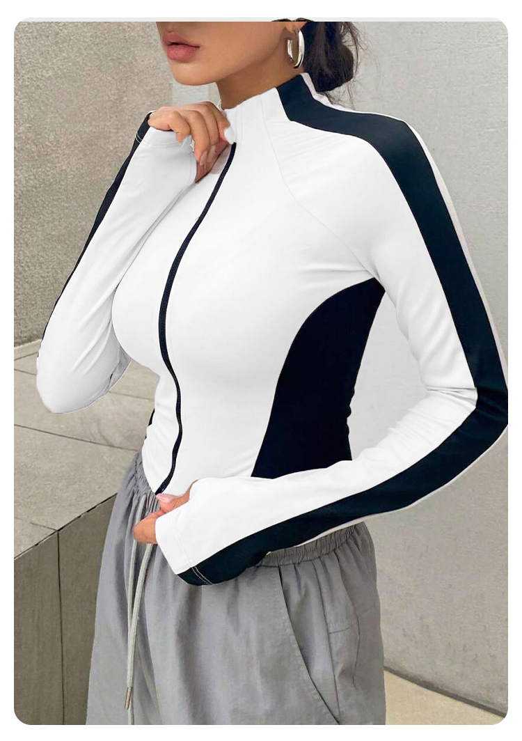 Pakaian Yoga Jaket Kerah Berdi - Summer Clothing For Women ulasan dan harga