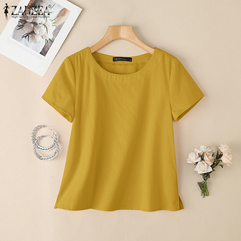 ZANZEA Blus Katun Kasual Musim - Summer Clothing Wear ulasan dan harga