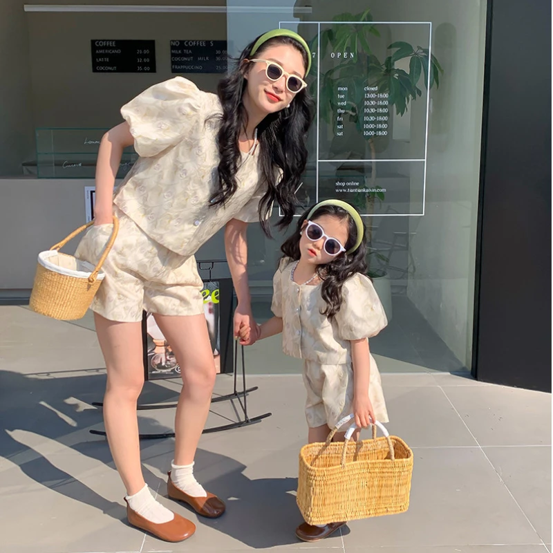 Setelan pakaian ibu dan anak p - Summer Clothing Baby Girl ulasan dan harga