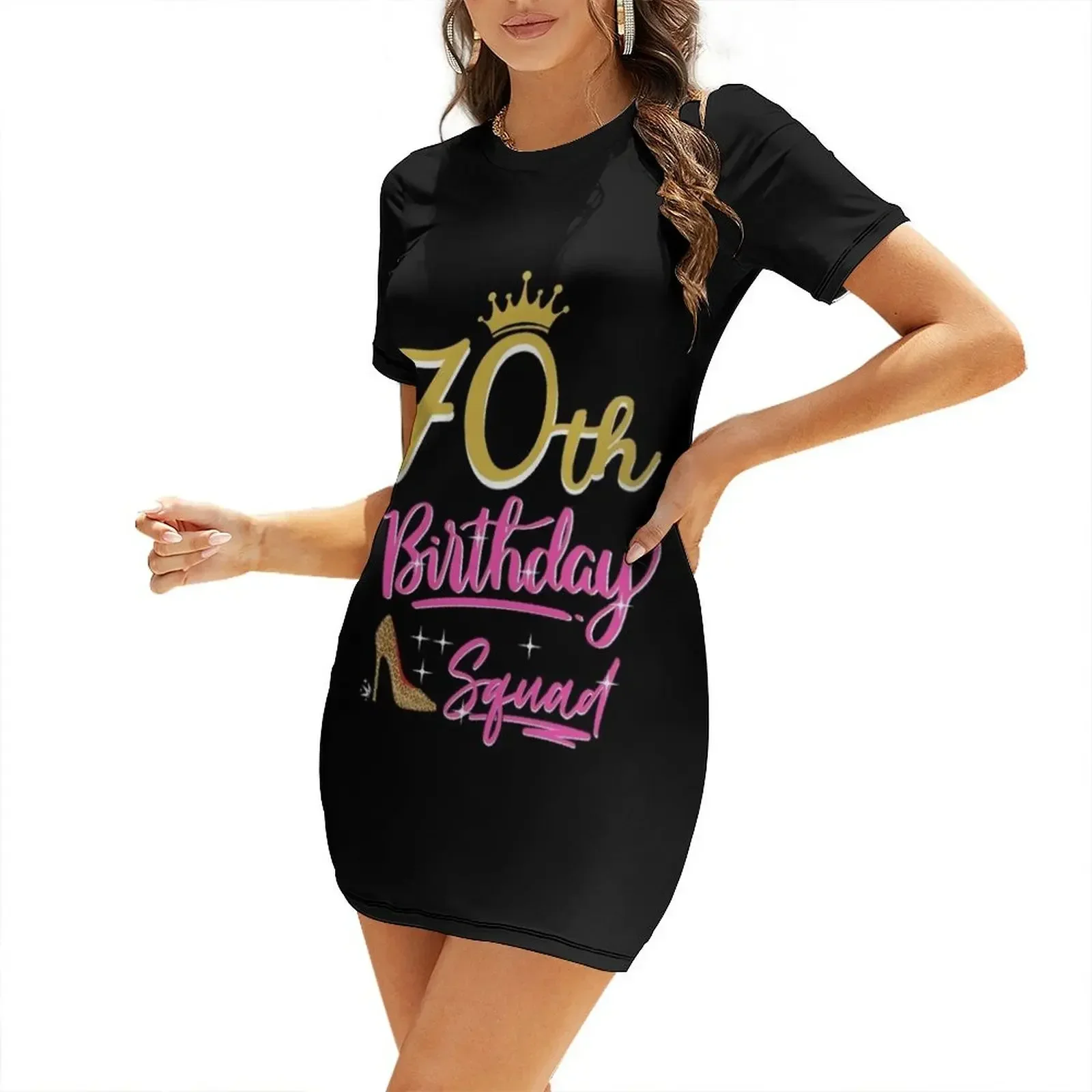 Gaun Lengan Pendek Hadiah Ulan - Summer Clothing For 70 Year Old Woman ulasan dan harga