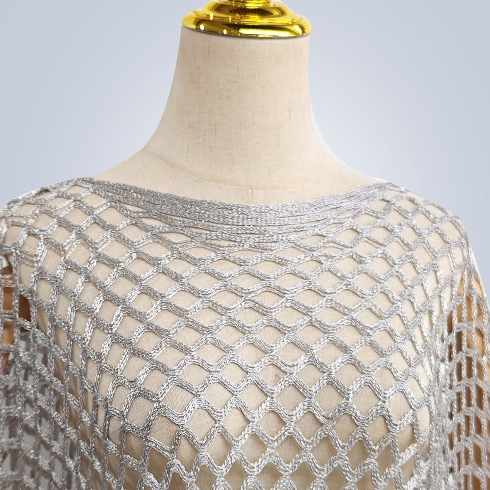 Atasan Rajut Crochet Warna Sol - Swim Cover Up Mesh ulasan dan harga