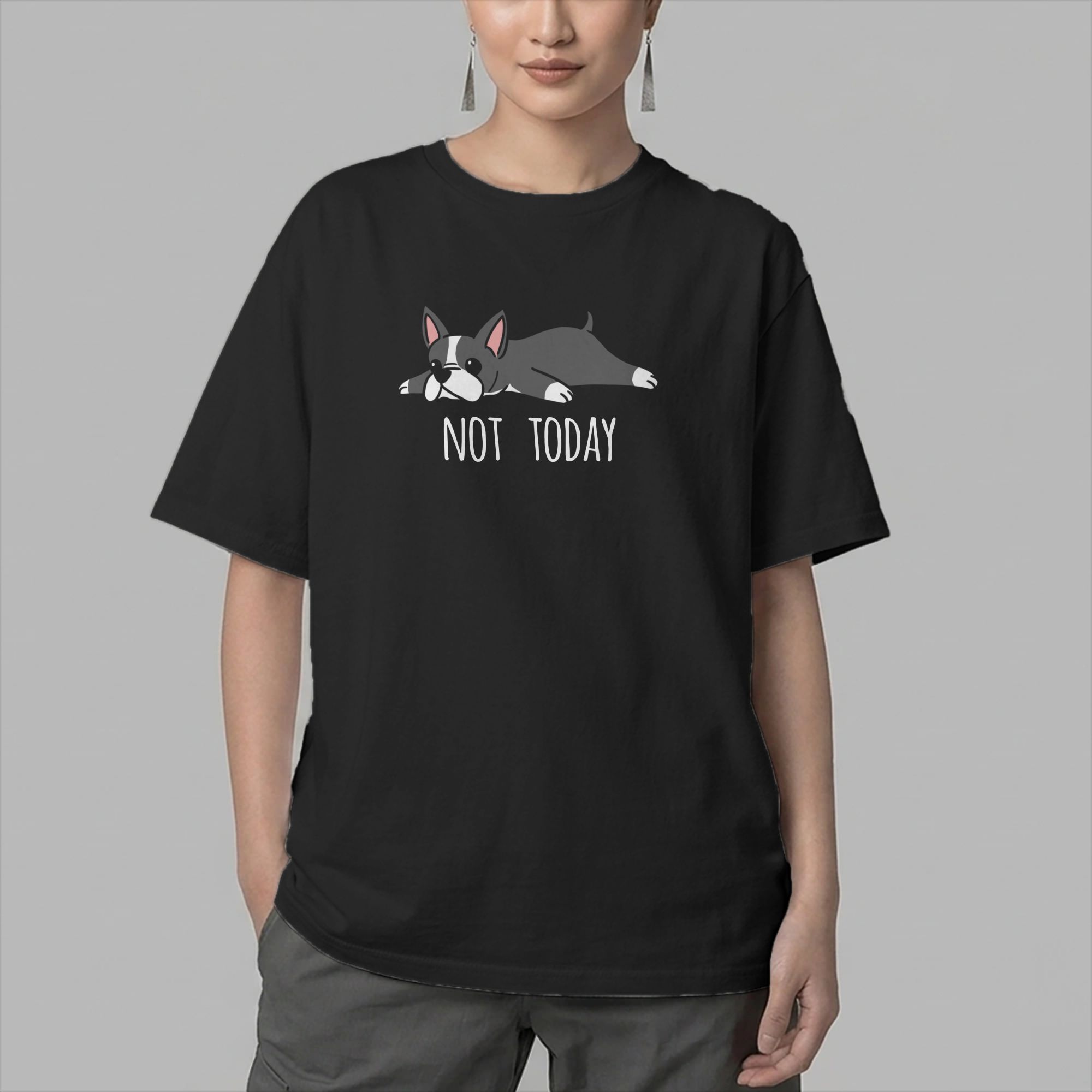 Kaus Pria Anjing Boston Terrie - Summer Clothing Ideas ulasan dan harga